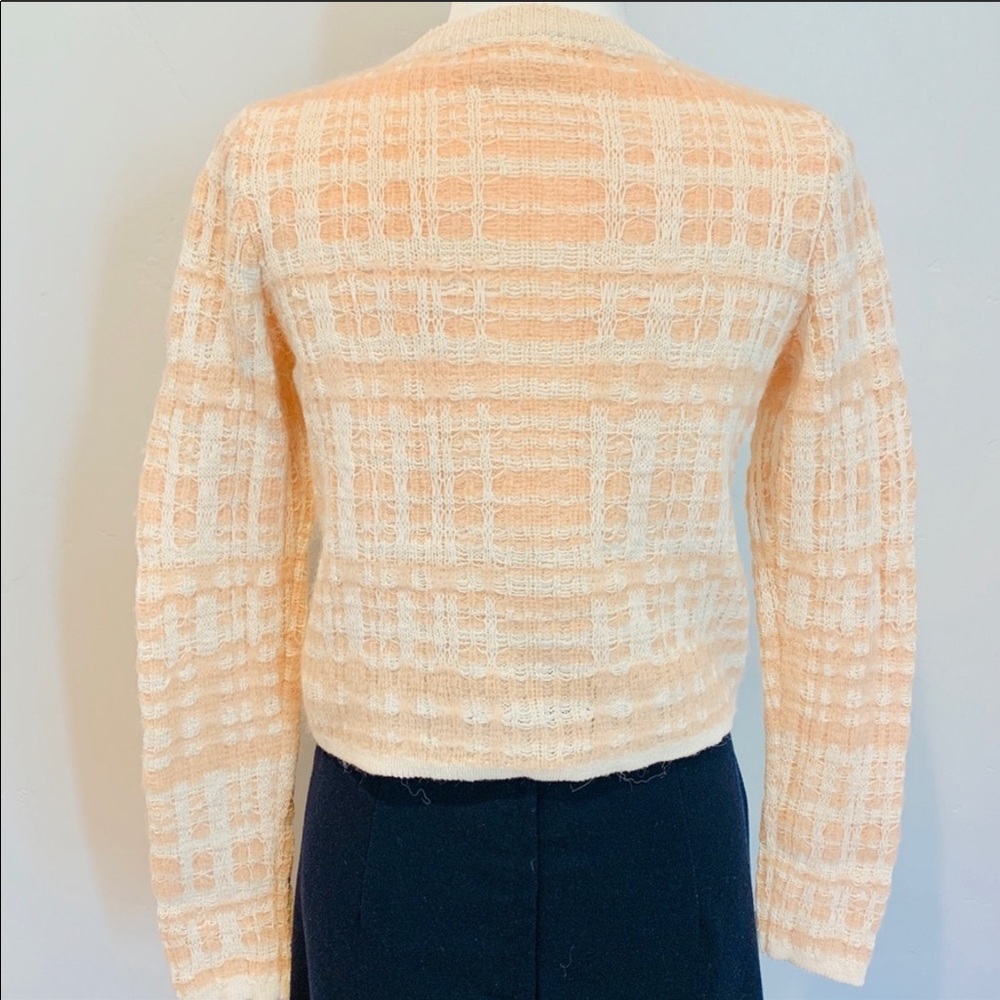 ❌sold❌ Knitted & Knotted Plaid Cropped Cardigan - Picture 5 of 8